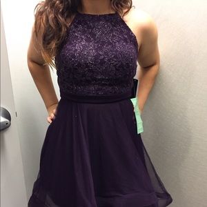 JCPENNEY Purple Glitter DRESS